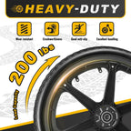 20x1.95" Rim Flat Free Cart Tire Assembly for Rubbermaid Garden Yard Cart, Garden Cart Wheels 20 inch with 5/8" Bearing Replacement for Wheelbarrow, Garden Trailers, Roofing Equipment by AZUNYYDS