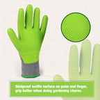 6 Pairs Eco Latex Palm Coated Garden Work Gloves by WORKPRO