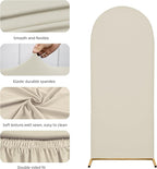 Wedding Arch Cover 5FT Arch Backdrop Cover Spandex Fitted Arch Cover for Round Top Chiara Backdrop Stand Covers for Wedding Birthday Party Baby Shower Banquet Ceremony Decoration