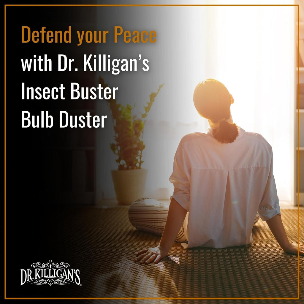Dr. Killigan's The Insect Buster - Bulb Duster for Diatomaceous Earth and Other Powders - Effective Dust Application Tool - Small (8 ounces)