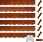 Corten Steel Landscape Edging, 40" L x 6" H, 15 GA Thickness, 6 Pack + 7 Stakes, Enhance Garden, Yard, Park, Lawn, Plants & Vegetables w/Long-Lasting Rust-Finish Cor-Ten Edging