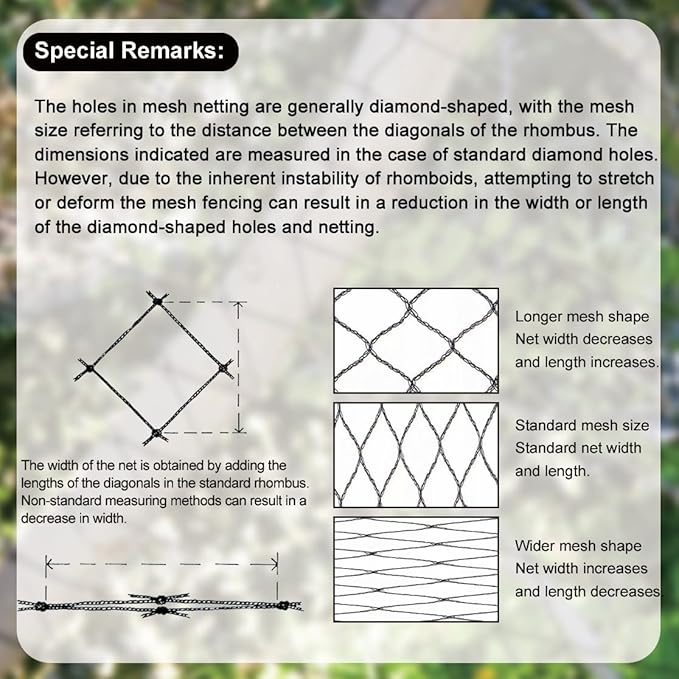 Bird Netting for Chicken Coop 100x100 Ft, 1" Mesh, Strong Woven Poultry Netting Roof Cover for Chicken Run, Heavy Duty Bird Net for Fruit Trees, Blueberry, Vegetables, Garden Protection