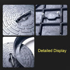 Septic Tank Lids, Manhole Cover with Handle, Sturdy and Pressure-Resistant, Suitable for Green Belts, Residential Areas and Construction Sites(70 cm/27.5 in)