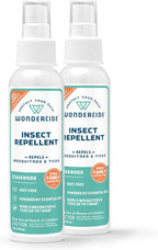 Wondercide - Mosquito, Tick, and Insect Repellent with Natural Essential Oils - DEET-Free Bug Spray and Killer - Safe for Family - Cedarwood 2-Pack of 4 oz Bottle