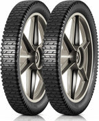 MaxAuto 14 x 1.75" Spoked Plastic Wheel with Tire Replacement for Craftsman Mower, Wheelbarrow, Trimmer, Push Mower, Pressure Washer, 1.75" Offset Hub Length,1/2" inside Bearing, 2 Pack