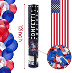 Confetti Cannon 12 Pack Multicolor Biodegradable Confetti Popper Party Confetti Shooters 12 Inch Confetti Popper Cannons Confetti Poppers for Wedding Birthday Graduation New Years Eve Celebration