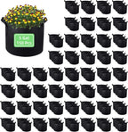 150 Pack 5 Gallon Grow Bags Garden Plant Grow Bag Aeration Fabric Pots with Handles Nonwoven Cloth Pots Planting Bags Garden Bags to Grow Vegetables Flowers Potatoes (5 Gal)