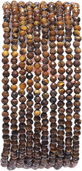 Faceted Natural Tiger Eye Stone Round Loose Semi Gemstone Beads for Jewelry Making 2-2.5mm 38cm