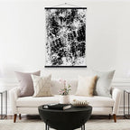 34x22 34x23 34x24 Poster Frame, Magnetic Light Wood Wooden Frame Hanger for Photo Picutre Canvas Artwork Art Print Wall Hanging (1 Pack, 34", Black)