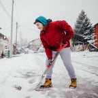 Aluminum Scoop Shovel Heavy Duty Shovel Big Farm Scoop Shovel Metal Snow Shovel for Driveway,45 inches
