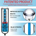 JMBay Rain Gauge Outdoor, Accurate rain gauges Outdoors Best Rated, Tall rain Gauge for Yard with Stake, Decorative rain Measure Gauge for Garden, Deck, Lawn with red Floating Buoy, Adjustable Height