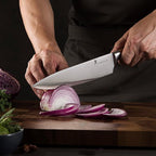 Natura Series 4 PCS Chef Knife Set with Gift Box, Ultra Sharp Kitchen Knives with Natural Wooden Handles