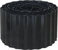 Corrugated Metal Garden Edging, 4"×20Ft Landscape Edging Border for Lawn, Flower Bed, Garden Fence, Paver Edging, Metal Garden Edging for DIY Borders and Landscaping, Black