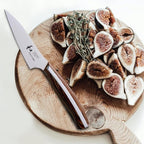 NAGOMI 3.5 inch Premium Peeling Paring Knife, Stainless Steel HRC58 Handy Ultra Sharp Paring Knife for Curved Surface Of Fruits & Vegetables | Black Stylish Gift Box