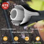 Hybrid Garden Hose 15FT - 5/8" Durable and Sturdy Flexible Rubber Hose with Brass Fittings - UV Resistant and Leak Proof with High Functionality for Small Gardens and Patio Cleaning