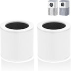 A1 Replacement Filter Compatible with VEWIOR Air Purifier A1, HQSC-50, HQKJ-80, AMEIFU AP01W, KOIOS HQKJ-50, Tailulu PUR0003/HQZZ-60, 3-in-1 H13 True HEPA Air Cleaner Filter for Home (2pack-White)