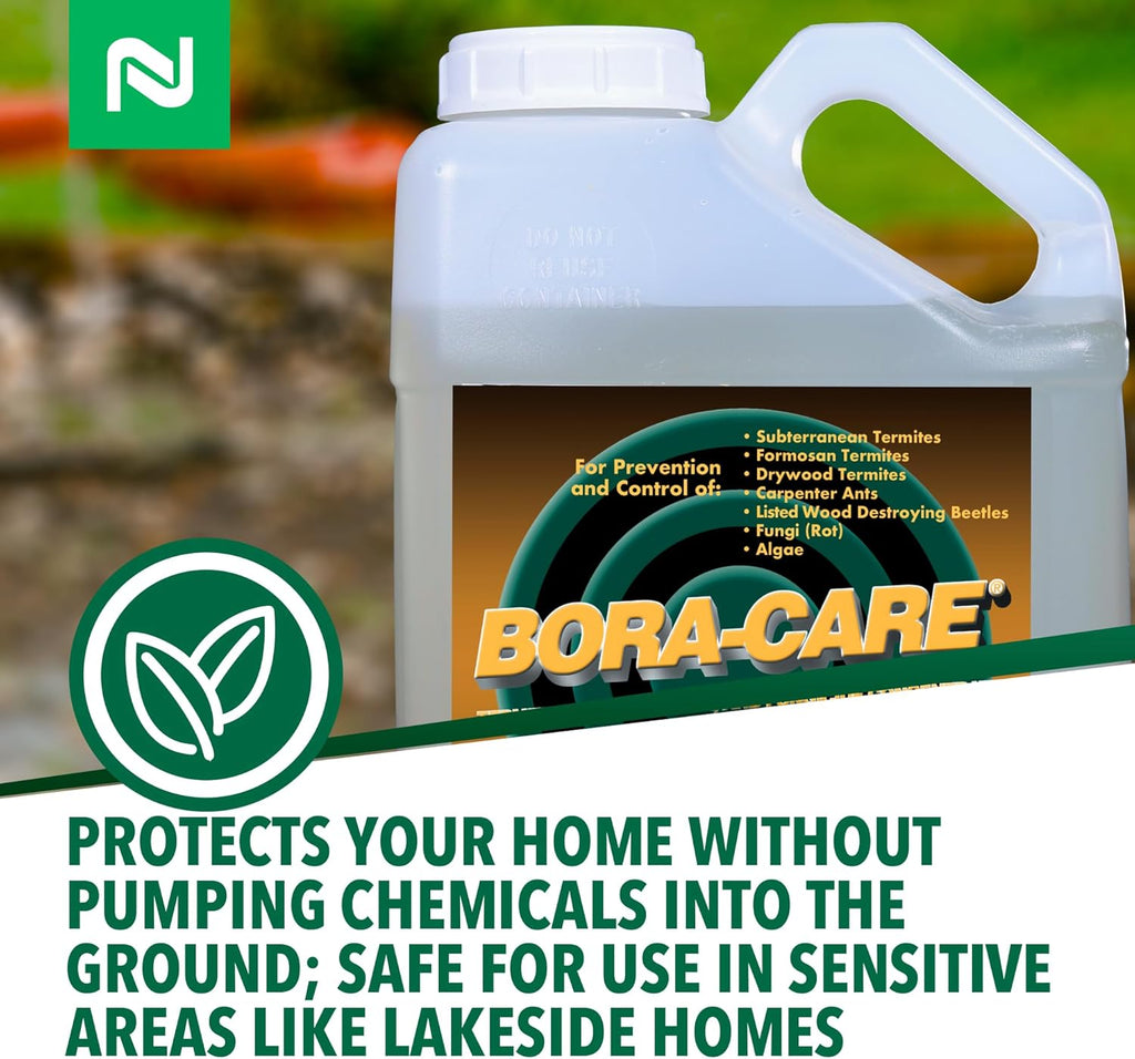 Bora-Care Termiticide Insecticide and Fungicide Concentrate, Wood Treatment for Termite and Beetle Prevention, 1 Gallon