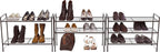 SIMPLE HOUSEWARE 3-Tier Stackable Mesh Shoe Rack, Bronze