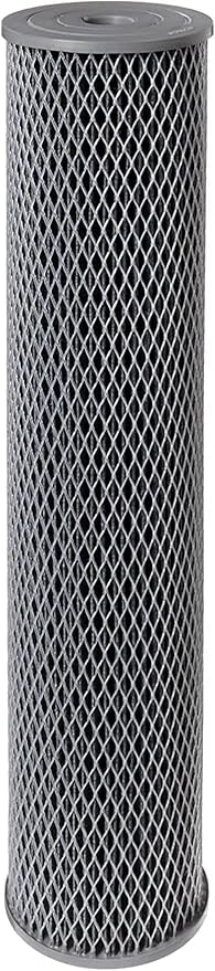 Pentair Pentek NCP-20BB Big Blue Carbon Water Filter, 20-Inch, Whole House Non-Cellulose Carbon Impregnated Pleated Filter Cartridge, 20" x 4.5", 10 Micron, Pack of 2