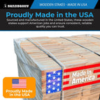 Sandbaggy 3 Ft Wood Stakes (1" X 3" X 36") - Made in The USA - 3" Extra Wide Stakes for Concrete Forms, Garden, Yard, Grading, Survey, Plants, Signs (Douglas Fir Wood, 200)