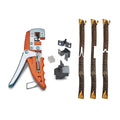Fruit Tree Grafting Tool Set - Tree Grafting Kit with V-Graft, Omega and T-Graft Blades for Branches Up to 0.5” Diameter with Illustrated Instructional Booklet - Gardening Tools by Kings County Tools
