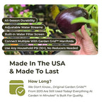 Garden Grid Watering System - 3x6 Cornerless | Raised Garden Bed Drip Irrigation System - But Better | Pre-Assembled, Waters Every Plant Evenly | for Beds w/Corner Posts or Curved Ends | 33.5"x66"