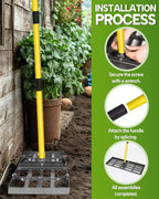 Joyhalo Lawn Leveling Rake, 36 Inch Yard Lawn Leveling for Soil with 78" Adjustable Steel Handle, Heavy Duty Effort Saving Landscape Lawn Leveler for Yard Garden Golf Course Soil Sand Dirt Grass