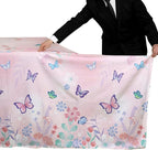 Gatherfun Butterfly Birthday Party Supplies: Butterfly Decorations with 2 PCS Disposable Plastic Tablecloths, for Kid's Birthday Party Decorations, Size 54”x 108