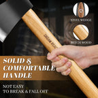 Dream Reach Throwing Axe Set - 2 PCS Professional Hatchets with Wooden Handle, 20.5" Hand Forged Throwing Game Axes for Backyard, Competition