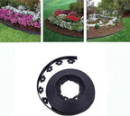Garden Edging，100FT Landscape Edging with 60 Spikes for Lawn 1.5 Inch Tall (Black, 100FT)