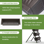 5-Tier Vertical Garden Planter,4.4Ft Planter Box with 5 Container Boxes