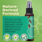 Honey Bee Attractant Spray - Bee Hive Lure for Gardens, Beehives, Flowers & Fruit Trees with Natural Lemongrass Oil Formula, Easy to Use for Beekeepers & Pollinator Support - 2 oz