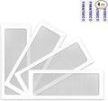 Dust Filter PC 360mm x 120 mm Magnetic Fan Dust Mesh for Computer Cooler/PSU/Routers, PVC 50 Mesh PC Case Screen Dustproof Vent Filter Cover Fan Grills (PVC, 120 * 360mm, 4pcs, White)