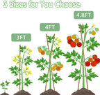 Bamboo Stakes,3FT Natural Bamboo Garden Stakes,BOVITRO 25Pcs Plant Stakes,Bamboo Sticks for Tomato,Beans,Vegetable and Climbing Plants