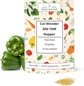 Woods Creek Seeds: Cal Wonder 300 TMR Sweet Pepper Seeds for Planting - Over 250 Heirloom Non-GMO California Wonder Bell Pepper Seeds for Planting Outdoors or Indoors for Home Plant Gardens