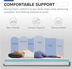 FATHOM Firm Full Mattress 10 Inch Memory Foam Mattress Full Size Bed in a Box for Back Pain Relief and Cool Sleep with Gel Foam and Removeable Fiberglass Free Cover, CertiPUR-US Certified