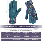 Womens Gardening Weeding Working Gloves, Leather Garden Glove for Women Thorn Proof No Stab for Digging, Planting,Pruning