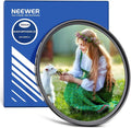 NEEWER 58mm Black Diffusion 1/8 Filter Soft Dreamy Cinematic Effect Filter Ultra Slim Water Repellent Scratch Resistant Optical Glass, Multi Nano Coatings for Video/Vlog/Portrait Photography