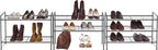 SIMPLE HOUSEWARE 3-Tier Stackable Shoes Rack Storage Shelf, Black