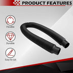 Rainwater collection downspout hose, 27.5 inches long, 1.25 inches diameter, black flexible connector for rainwater bucket, storing more rainwater for gardens and outdoors