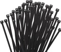 6 Inch Black Zip Tie 1000 PCS, 18 Lbs - Small to Medium Zip Tie, Nylon PA66 UV Resistant Cable Tie for Indoor and Outdoor Use - Ideal for bundling and securing objects
