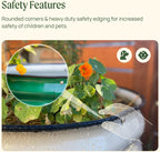 Vego garden Cascading Raised Garden Planter Box Outdoor Metal Galvanized Gardening Bed for Vegetables Herb & Flower, British Green
