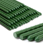 Garden Stakes 48'' Plant Sticks, 50PCS Plastic Coated Steel 4ft Plant Stakes Support for Growing Climbing Plants, Tomato Stakes Gardening Supplies