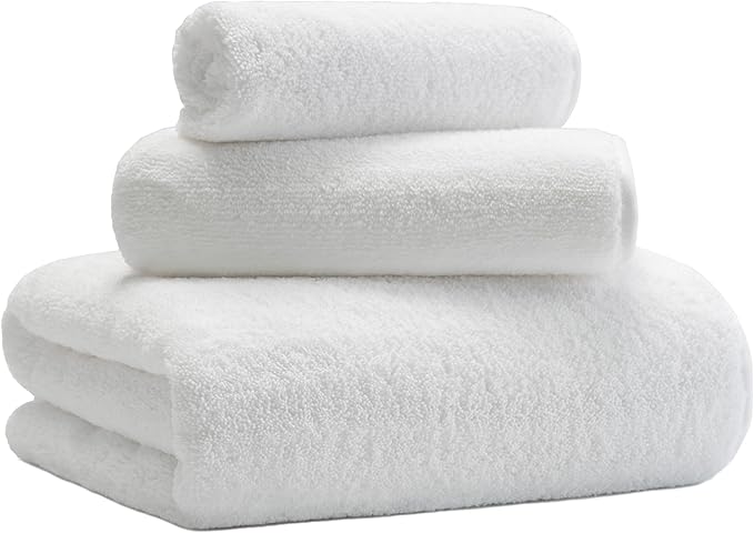 New Microfiber Bath Towel Set, 3 Piece, Oversize, Quick Dry, Lint Free, Includes Body, Hand and Face Towels