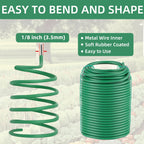 QenFree Garden Wire, 66FT Soft Plants Ties, 3.5mm Flexible Garden Ties for Climbing Plants, Vines Plant, Tomatoes, Flowers, Roses Plant Support