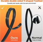 12 Inch V-Shaped Zip Ties Double Sided Toothed,250 LBS Tensile Strength Heavy Duty Cable Wire Ties With Self-Locking Adjustable More Durable Nylon Tie Wraps for Indoor Outdoor（50 Pack）