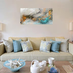 XXMWallArt FC3262 Abstract Canvas Wall Art Fancy Paint Canvas Print Painting Artwork for Living Room Bedroom Kitchen Home and Office Wall Decor