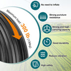 4.00-6 Flat-Free Solid Tire and Wheel 13" Wheelbarrow Tire by Cenipar With 3/4" & 5/8" Grease Bushing and 1.75" Centered Hub 4.00-6 tire and wheel for Garden Cart Trolley Hand Truck, 2 PC