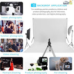ISSUNTEX 10X10 ft/3X3 Meters Background Photo Backdrop, Photo Studio, Collapsible High Density Screen for Video Photography and Television-White