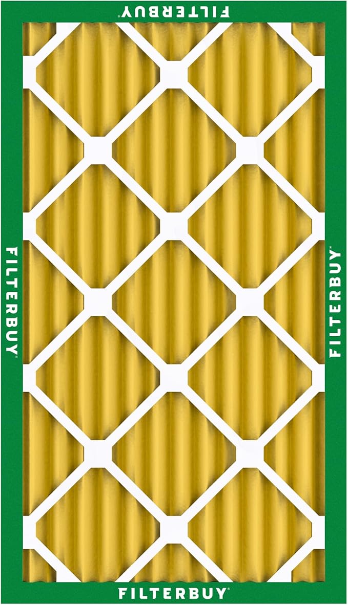 Filterbuy 16x24x2 Air Filter MERV 11 Superior Pet & Allergy Defense (12-Pack), Electrostatic Pleated HVAC AC Furnace Filters Replacement, Made in USA (Actual Size: 15.38 x 23.38 x 1.75)